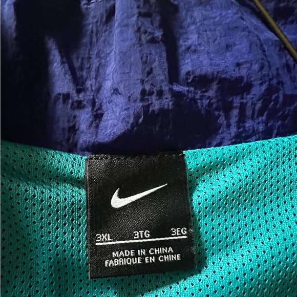 Stylish Men’s tricolor Nike flight pullover, lined track jacket; Sz 3X - Picture 5 of 8